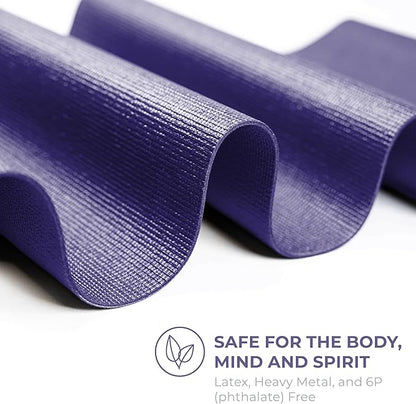 Sunshine Yoga Voyage Yoga Mat, 6 Pack, 72" x 24" Professional Studio and Gym Bulk Yoga Mats, 5mm Thick, Durable, Anti-Tear, Non Slip Fitness and Exercise Mats