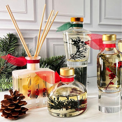 LOVSPA Reed Diffuser Set, Summer Linen Scented Oil Diffuser with Sticks, Home Fragrance Accessories for Bathroom Shelf Decor, Aroma Diffusers for Home or Office Desk, USA Made