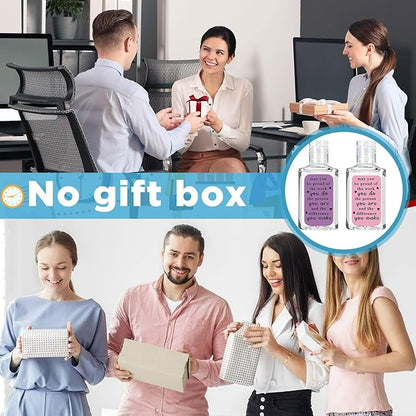 120 Pcs Thank You Gifts for Coworker Mini Hand Sanitize Gel Bulk Scent Hand Sanitizer Travel Size Inspirational Appreciation Gifts for Christmas Party Supplies Friends Teacher Employee