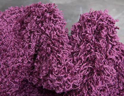 Unique Loom Solid Shag Collection Area Rug (9' x 12' Rectangle, Eggplant Purple)