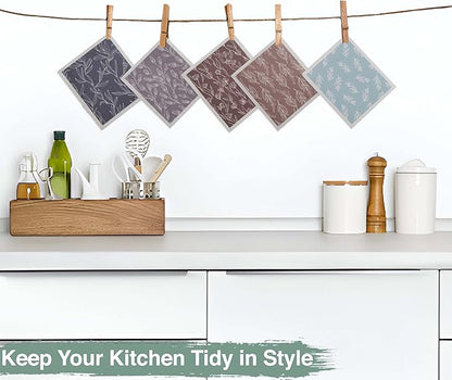 Swedish Dishcloths for Kitchen100% Biodegradable | 10 Pack Reusable Cellulose Sponge Cloths | Ultra Absorbent, Eco-Friendly Cleaning Towels | Dishcloths for Washing Dishes and General Cleaning