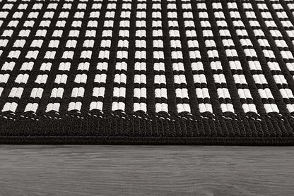 Beverly Rug Micro Loop Area Rug Black/White 8x10 Geometric Modern Luxury Zebra Durable Soft Indoor Rugs for Living Dining Room Office Stain Resistant Non Shedding Casual Indoor Carpet 8 x 10