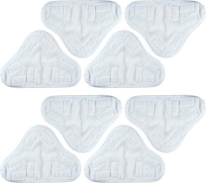 BlueStars 8-Pack Microfiber Steam Mop Pads – Compatible Replacement Pads for Popular 5-in-1 Steam Mop Models – Washable & Reusable