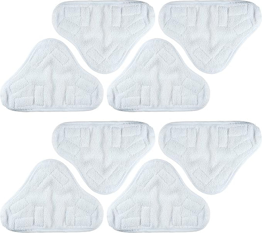 BlueStars 8-Pack Microfiber Steam Mop Pads – Compatible Replacement Pads for Popular 5-in-1 Steam Mop Models – Washable & Reusable