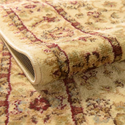 Rugs.com Aditi Collection Rug – 2' 2 x 3' Cream Low Rug Perfect for Living Rooms, Large Dining Rooms, Open Floorplans