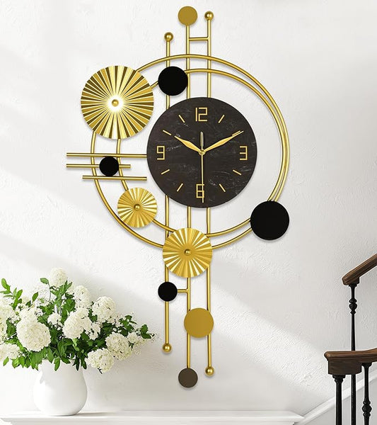 Large Wall Clock, Modern Clocks for Living Room, Geometric Design - Silent Wall Clock, Battery Operated, for Living Room,Bedroom,Kitchen,Study or Entryway Decor-30