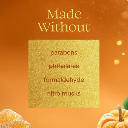 Glade 3-Wick Scented Candle Jar, Pumpkin & Ginger, Air Freshener Infused with Essential Oils, 6.8 Oz, 3 Count