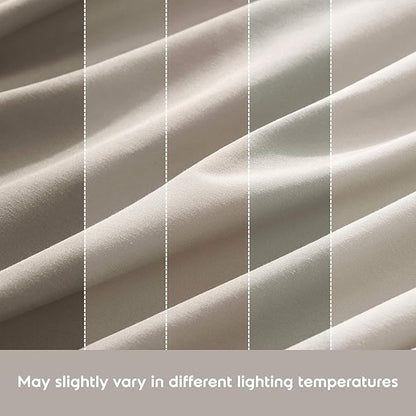 Nestl Twin Sheet Set - 1800 Ultra-Soft Microfiber Twin Bed Sheets - Double Brushed - Deep Pockets - Easy Fit - Extra Soft - 3 Piece Set - Bedding Sheets & Pillowcases (Twin, Beige Cream)