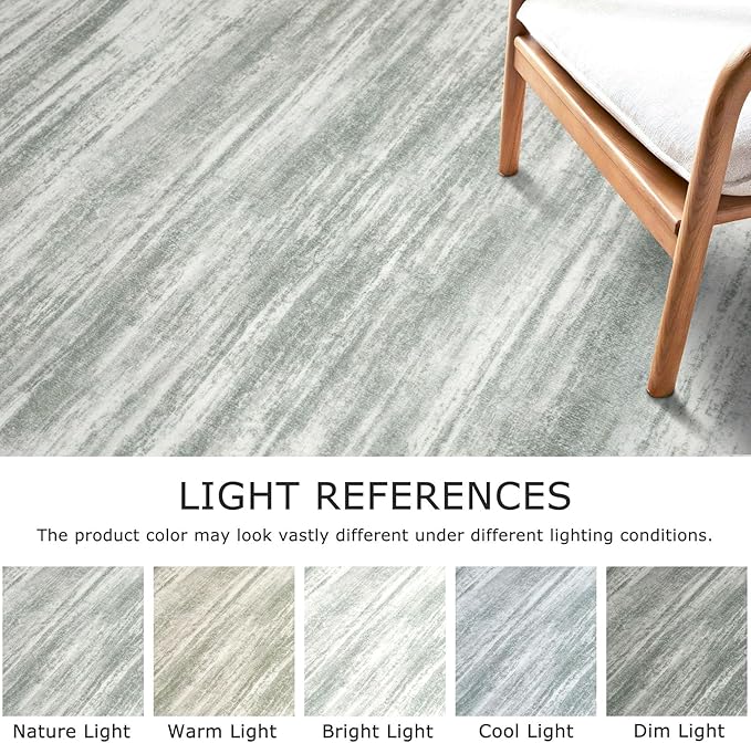KOZYFLY Modern Abstract Hallway Runner Rug, 2x8 Kitchen Rugs Non-Slip Washable Soft Striped Runner Rugs, Print Grey Green Carpet Runner for Entryway Bathroom Laundry Room Foyer