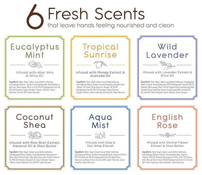 Life Is Pure, 6 Fresh & Soothing Scents, Variety Pack, Liquid Hand Soap, 12.5 fl oz