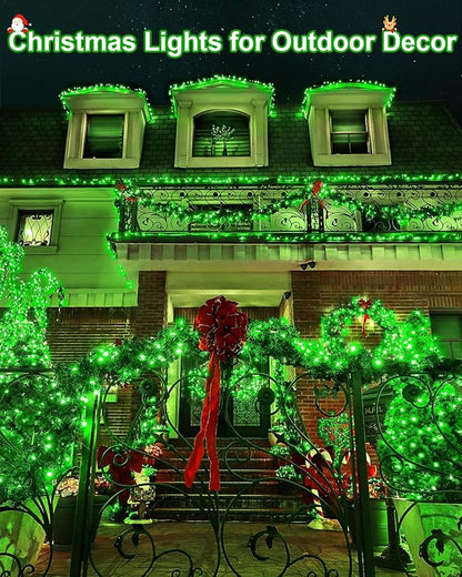 355FT 900LED LED Christmas Lights, Extra Long Outdoor String Lights Waterproof, Timer & Memory, 8 Modes Dimmable Plug in Fairy for Outside Tree Wedding Patry Green