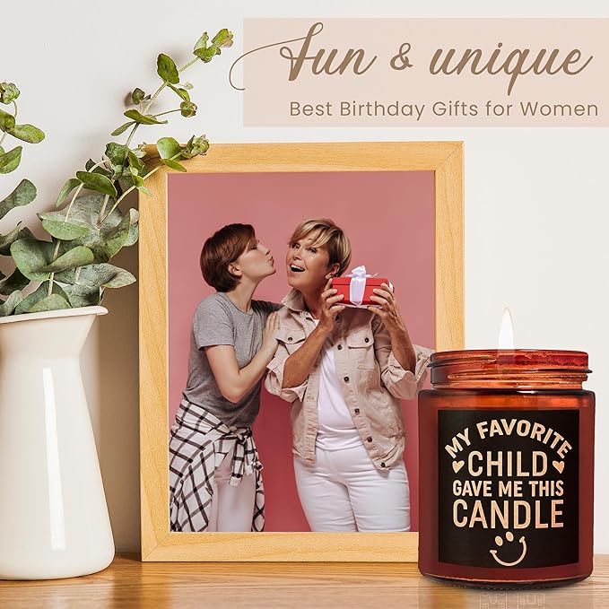 Birthday Gifts for Mom from Daughter Son - Mothers Day Relaxing Candles for Women Stress Relief - Funny Gifts for Grandpa Grandma Grandparents - Lavender Vanilla Soy Wax Scented Candle