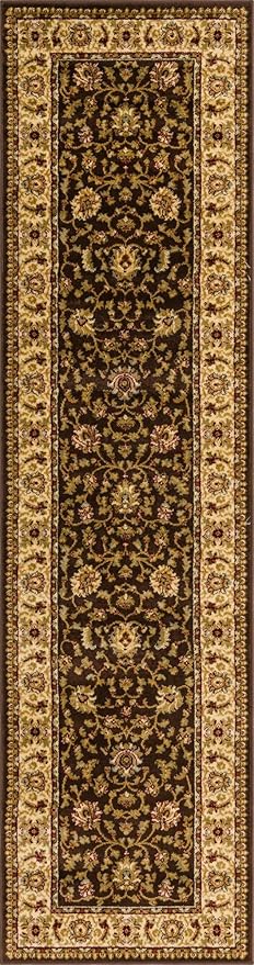 Rugs.com Aditi Collection Rug – 2' 7 x 10' Runner Brown Low Rug Perfect for Living Rooms, Large Dining Rooms, Open Floorplans
