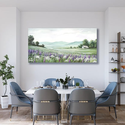 Yuaxker Nature Wall Art Green Wall Decor Aesthetic Poster Canvas Painting for Living Room Bedroom Dining Room Office Home Decor 20x40 Inch