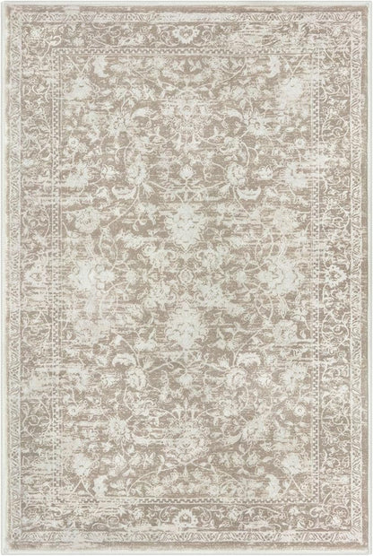 KILOCOCO Moroccan Small Area Rug 2x3 Entryway Rugs Printed Vintage Floral Washable Rug Non-Slip Kitchen Indoor Door Mat, Accent Throw Small Rugs for Laundry Room Bedroom Entrance, Beige