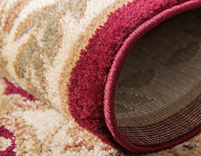 Rugs.com Chateau Collection Rug - 13 Ft Runner Red Medium Pile Rug