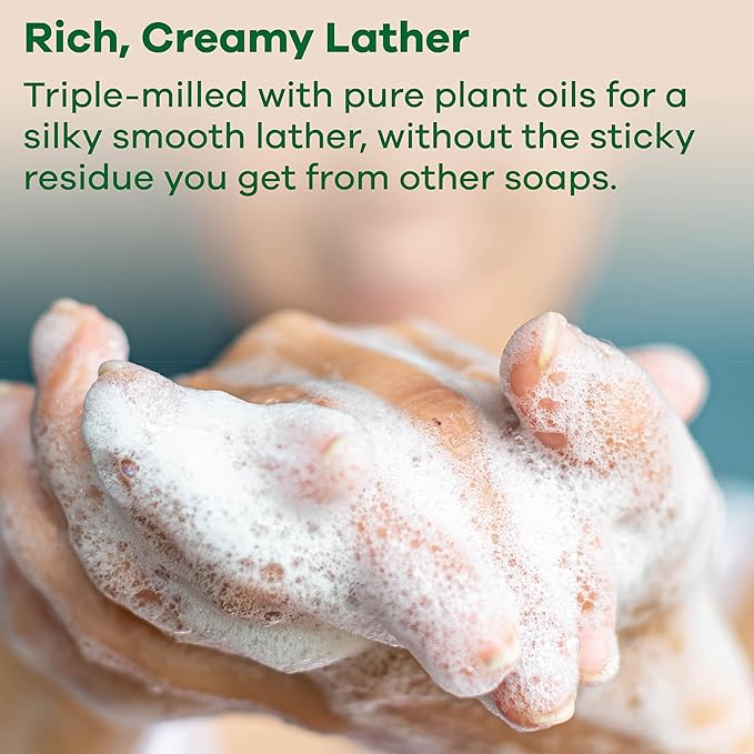 Australian Botanical Soap, 6.6 OZ, Pink Lychee and Pawpaw Extract, Triple Milled Bars made with a Natural Soap Base and Enriched with Organic Shea Butter, Pack of 8