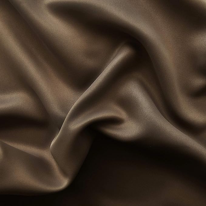 DWCN Brown Blackout Curtains for Living Room, Room Darkening Thermal Insulated Grommet Drapes for Bedroom - 60 x 84 Inches Long, Set of 2 Panels