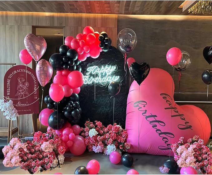 63 Inch Giant Heart Balloon,Jumbo Huge Heart-shaped Balloon for Mother‘s Day Valentine's Day Wedding Engagement Birthday Anniversary Decorations