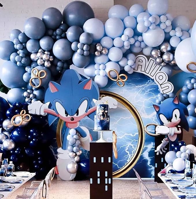 KALOR 12 Inch Retro Mist Blue Balloons, 50 Pcs Latex Helium Balloons for Kid's Birthday Party, Baby Shower, Wedding, Graduate Party Decorations