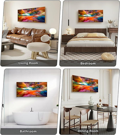 YYYYHPP WKYP2075 Abstract Wall Art Colorful Clouds Landscape Pictures Canvas Prints Paintings Ready to Hang for Living Room Bedroom Kitchen Home and Office Wall Decor