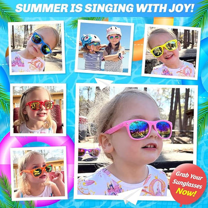 GINMIC Kids sunglasses Party Favors, 36Pack Kids, Boys and Girls Sunglasses Bulk Age 3-8 with UV400 Protection,Party Favors For Kids, Birthday Classroom Goodie Bags Party Supplies
