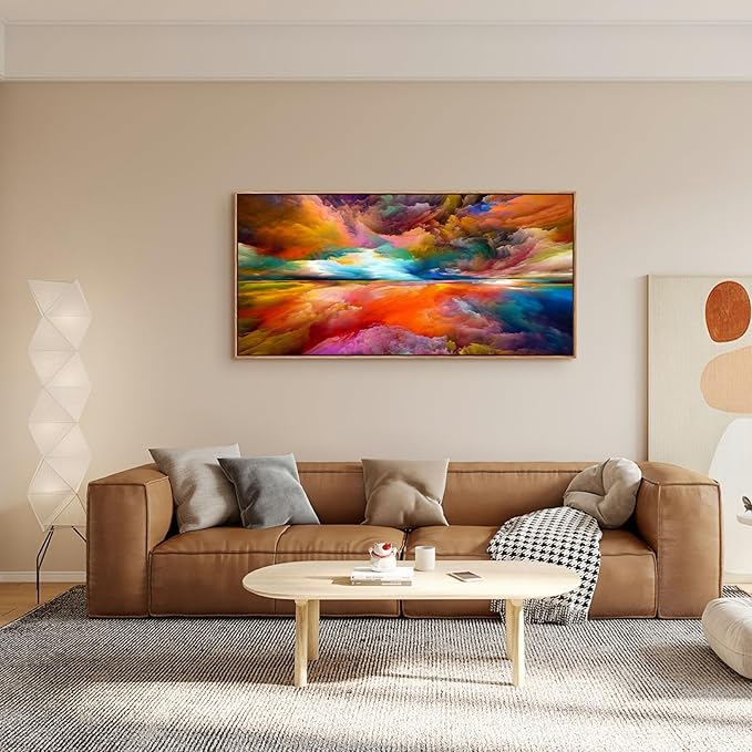 YYYYHPP WKYP2075 Abstract Wall Art Colorful Clouds Landscape Pictures Canvas Prints Paintings Ready to Hang for Living Room Bedroom Kitchen Home and Office Wall Decor