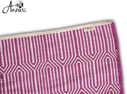 Craftyansari Handwoven Cotton Yoga Mat, Natural, 72 x 24 Inches, Fair Trade, Soft Absorbent Surface for Exercise, Workout, Meditation