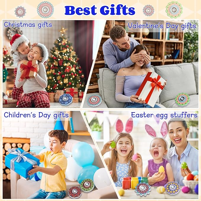 40 Pack Funny Fidget Spinners Fidget Toys Mini,Party Favors Supplies Christmas Goodie Bags Stuffers Gifts for Kids Adults, Sensory Toys for Boys Girls Stress Relief,Treasure Box Toy Classroom Prizes