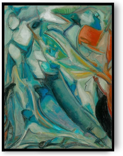 ATENSHI ART Influence by Mario Angel, Abstract Art Poster, Wall Decor, Neutral, Modern, Large Wall Art, Unframed Artwork Decoration, Wall Decor Living Room, Premium Matte Photo Paper (Matte Photo