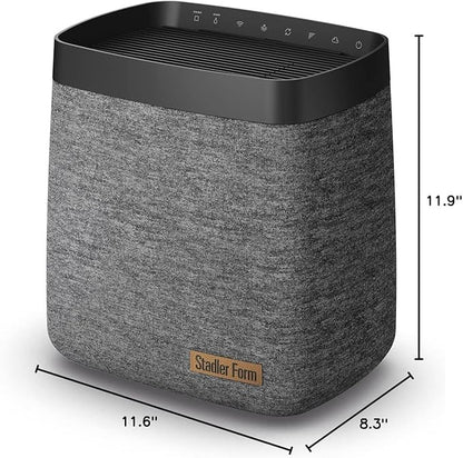 Stadler Form humidifier Karl, quiet powerful evaporator for humidifying rooms of up 1076 square feet, with 4 humidification levels and controllable via an app, black