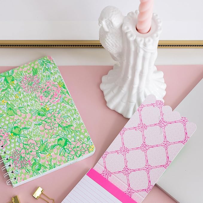 Lilly Pulitzer Taper Candle Holder, Cute Candlestick Holder Decor for Mantle or Centerpiece, Resort White (Parrot)