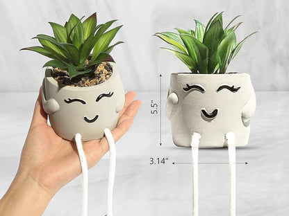 OLEEK small fake plants office decor - fake succulents plants artificial for desk decor - fake plant office decorations for work - office decor for women - office plants cubicle accessories room décor