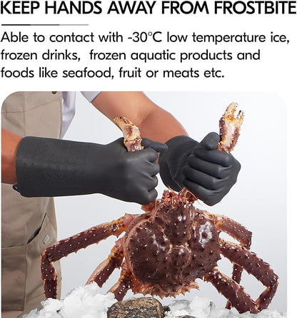 Vgo... 1 Pair Household Cleaning Gloves Infused with Rresh Rich Aromas, Lined Long Sleeves Kitchen Gloves for Bathroom, Gardening & Pet Care (Gray, M, TP1117)