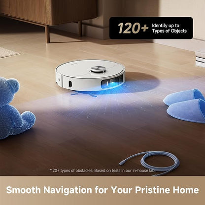 DREAME L40s Ultra AE Robot Vacuum and Mop, 19,000Pa Suction, Diverse Brush Selection, Flexible Mop & 167℉ Self Cleaning Washboard, All-in-One Station, Tangle-Free, Auto Refill, Voice Control