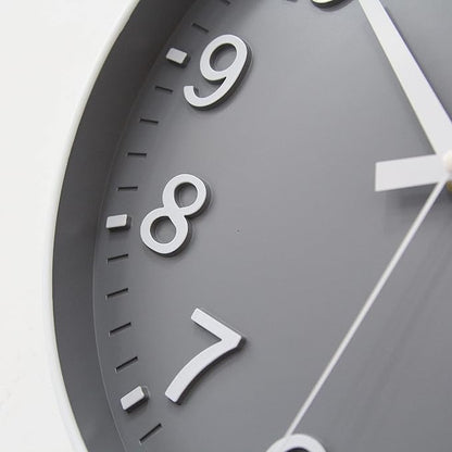 HZDHCLH Grey Wall Clock 12 Inch Silent Non Ticking Clock for Living Room Bedroom Kitchen Office Decor