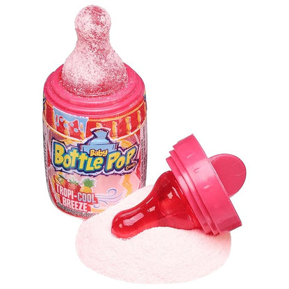 Baby Bottle Pop Candy Lollipops, 18 Ct Bulk Lollipops with Dipping Powder in Assorted Fruity Flavors, Full Size, Individually Wrapped Hard Candy For Valentine's Gifts, Goodie Bags, Kids Party Favors