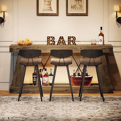 Tribesigns 70.9" Farmhouse Console Table, Long Sofa Table Behind Couch with Storage, Narrow Console Station, Industrial Rustic Entryway Furniture for Hallway, Entry, Living Room (1, Light Brown Oak)