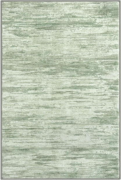 3x5 Modern Abstract Area Rug for Entryway, Light Sage Green and Ivory Super Soft Washable Rug with Non-Slip, Low-Pile Door Mat Indoor for Living Room Bedroom, Carpet with Non-Shedding