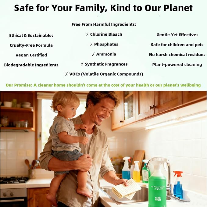 All Purpose Cleaner Spray, All-In-One Multipurpose Cleaner, Cleaning Spray for Every Surface, Bathroom Cleaner for Home, Kitchen (（12 x 16 Fl oz） Fresh Lime