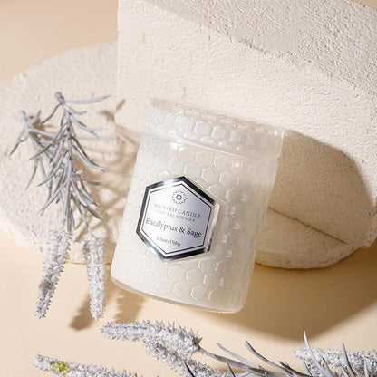 6 Pack Aromatherapy Candles for Home Scented, Gifts Set for Women, Natural Soy Wax Jar, 33 oz 240 Hour Long Lasting, for Birthday, Valentine's Day, White