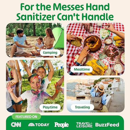 Fomin Mini Hand Sanitizer Wipes 30 Pack (8 Count) - Variety Pack Mini Wet Wipe - pH Balanced, Biodegradable, Antibacterial On The Go Hand Sanitizing Wipes - Hypoallergenic, Plant-Based Travel Wipe