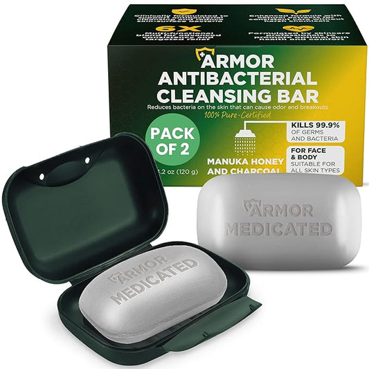 Antibacterial Soap Antibacterial Hand Soap for All Skin Types | Kills 99.9% of Germs & Bacteria | Helps with Jock Itch, Athlete’s Foot, Ringworm, Itchy Skin & Odor Soap with Case Pack of 2