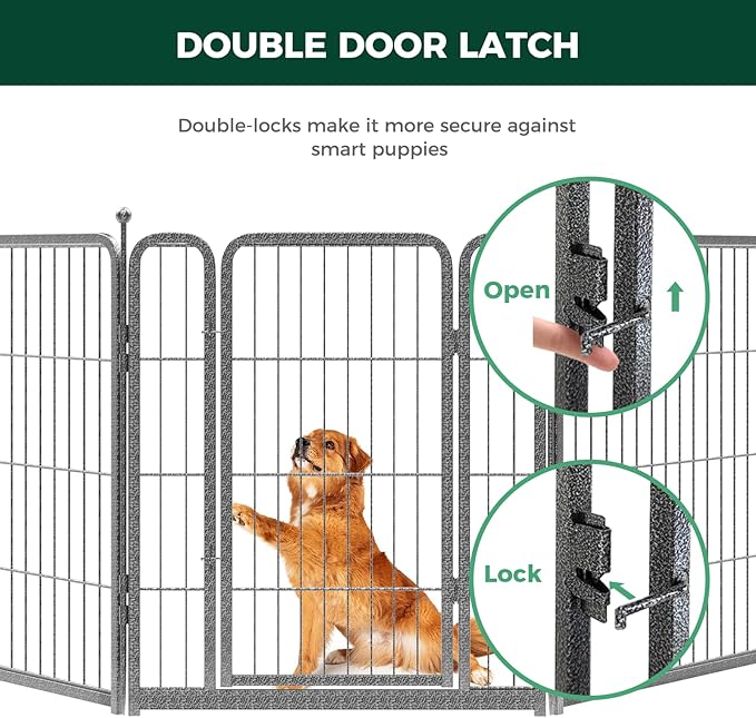 FXW Aster Dog Playpen Designed for Yard, 32inch 32 Panels