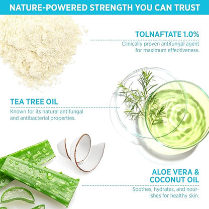 Roycederm Antifungal Tea Tree Oil Soap: Extra Strength Medicated Bar Soap Skin Fungus Treatment for Athlete’s Foot, Jock Itch & Ringworm - Deep Cleansing