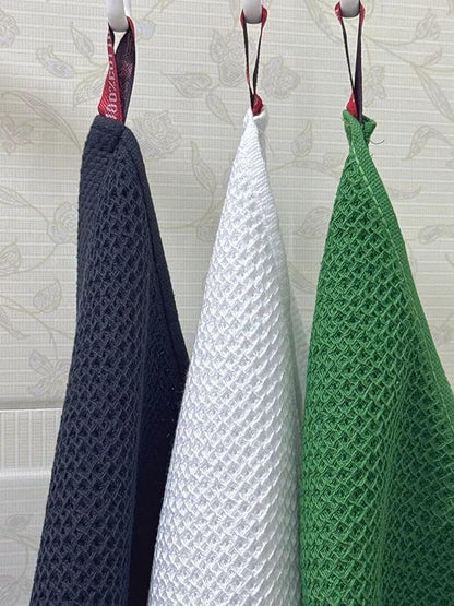 Mia'sDream Cotton Dish Cloths Dish Rags Waffle Weave Kitchen Towel, Soft and Absorbent Dish Towels Hand Towels for Kitchen, 12inchx12inch 6 Pack (White)