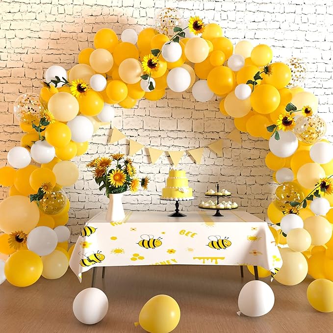 GaesQae Yellow Balloons,12 Inches Yellow Balloons,100pcs Latex Balloons for Birthday Wedding Party Baby Shower Decoration Engagement Party Decorations
