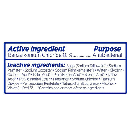 Dial Antibacterial Deodorant Bar Soap, Calm & Soothe Lavender & Twilight Jasmine Scent, 4 Oz, 32 Bars, Dermatologist Tested, With Clean Rinse Technology