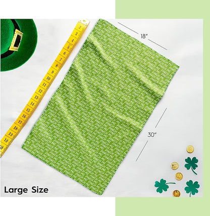 GEOMETRY St. Patrick’s Day Kitchen Towels - Quick Dry Microfiber Cloth Dish Towels for Kitchen Drying - Premium Quick Dry St Patrick's Day Tea Towel - Pinch Me