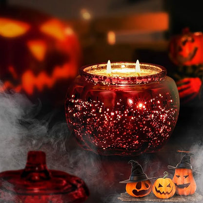 Scented Candles for Home Decoration - Aromatherapy Candles - Pumpkin Shaped -Vanilla Caramel | Thanksgiving Candle Gift Natural Soy Wax Candles
